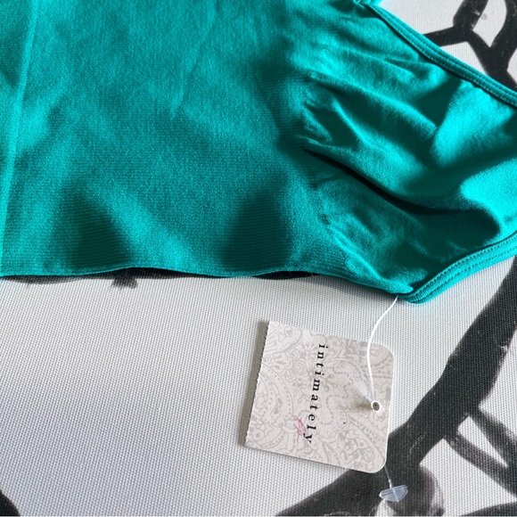 FREE PEOPLE Ribbed B-Neck Brami Forest Green Cami Tank Top Size XS/S. NWT - Picture 8 of 9